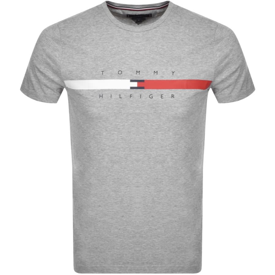 Alternative Image for ProductTommy Hilfiger Global Stripe T Shirt Grey1